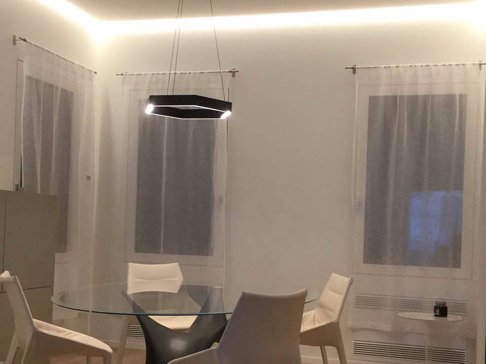 Elettrosystem soluzioni illuminotecniche soggiorno